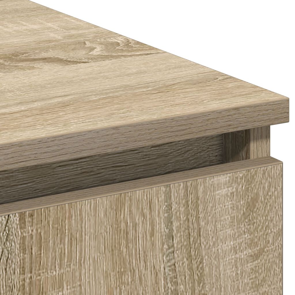 vidaXL TV cabinet with LED Sonoma Oak 180x38x49 cm Engineered Wood