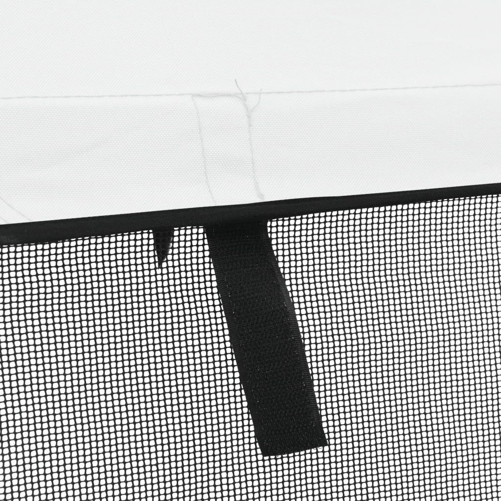 vidaXL 3-bow Bimini Top with Mesh Sidewalls 183x(137-152)x137 cm