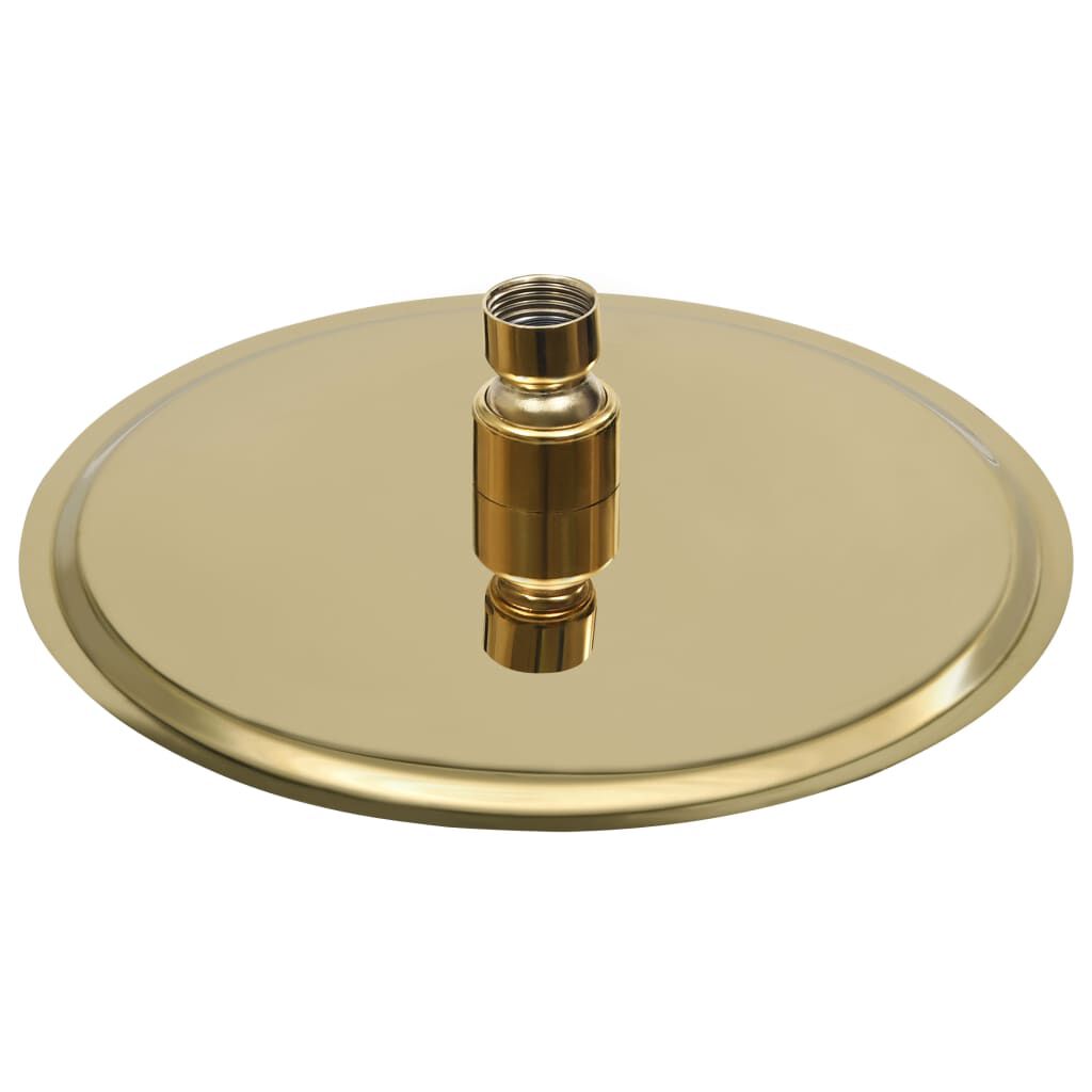 vidaXL Rain Shower Head Stainless Steel 20 cm Round Gold