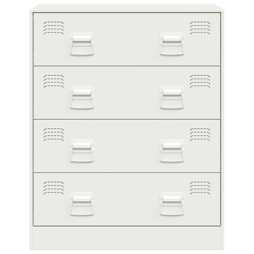 vidaXL Sideboard White 67x39x83 cm Steel