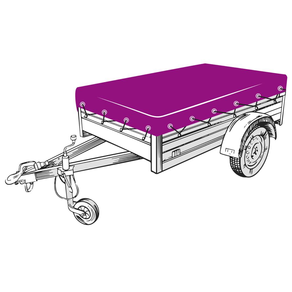 vidaXL Trailer Net HDPE 1.5x2.2 m Black