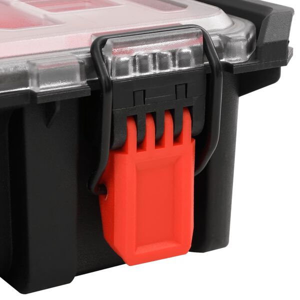 vidaXL Portable Flight Case Black 55.5x34.5x13.5 cm PP