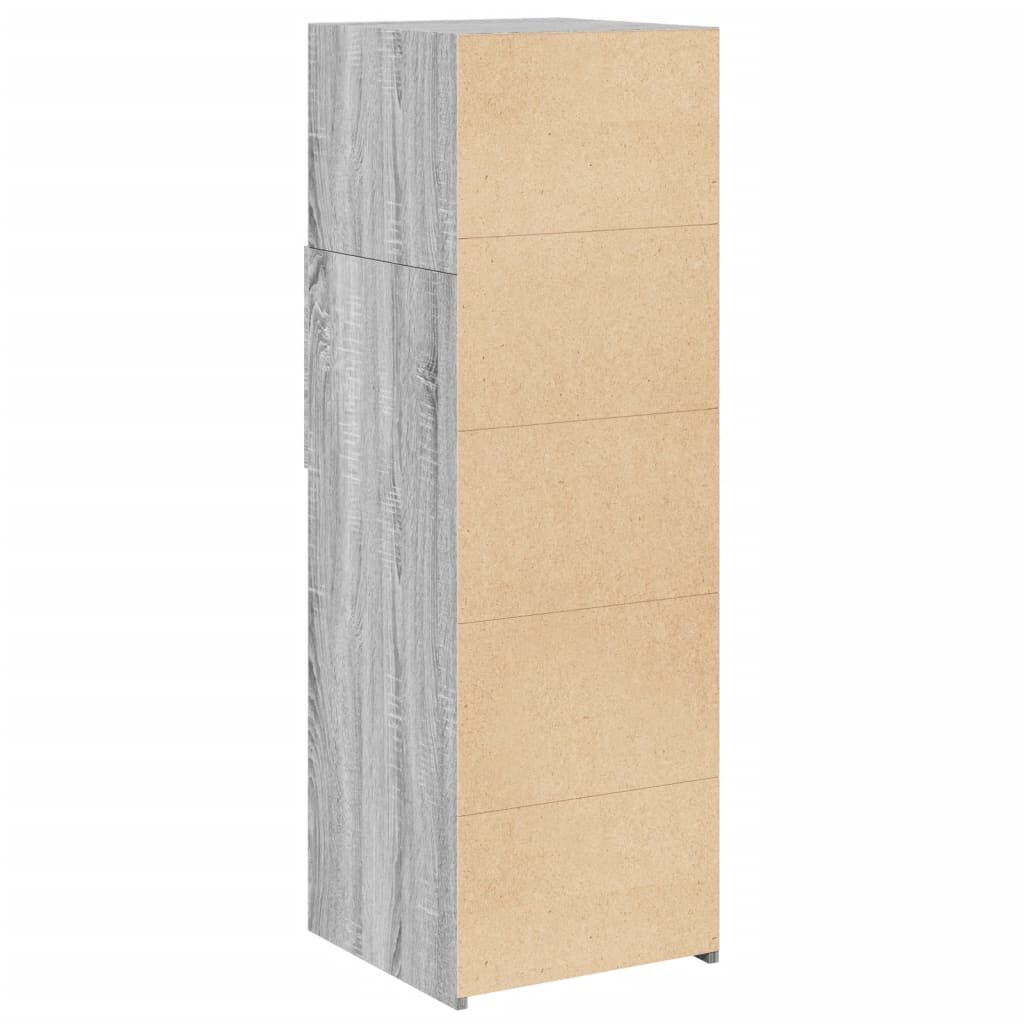 vidaXL Highboard Grey Sonoma 40x42.5x124 cm Engineered Wood
