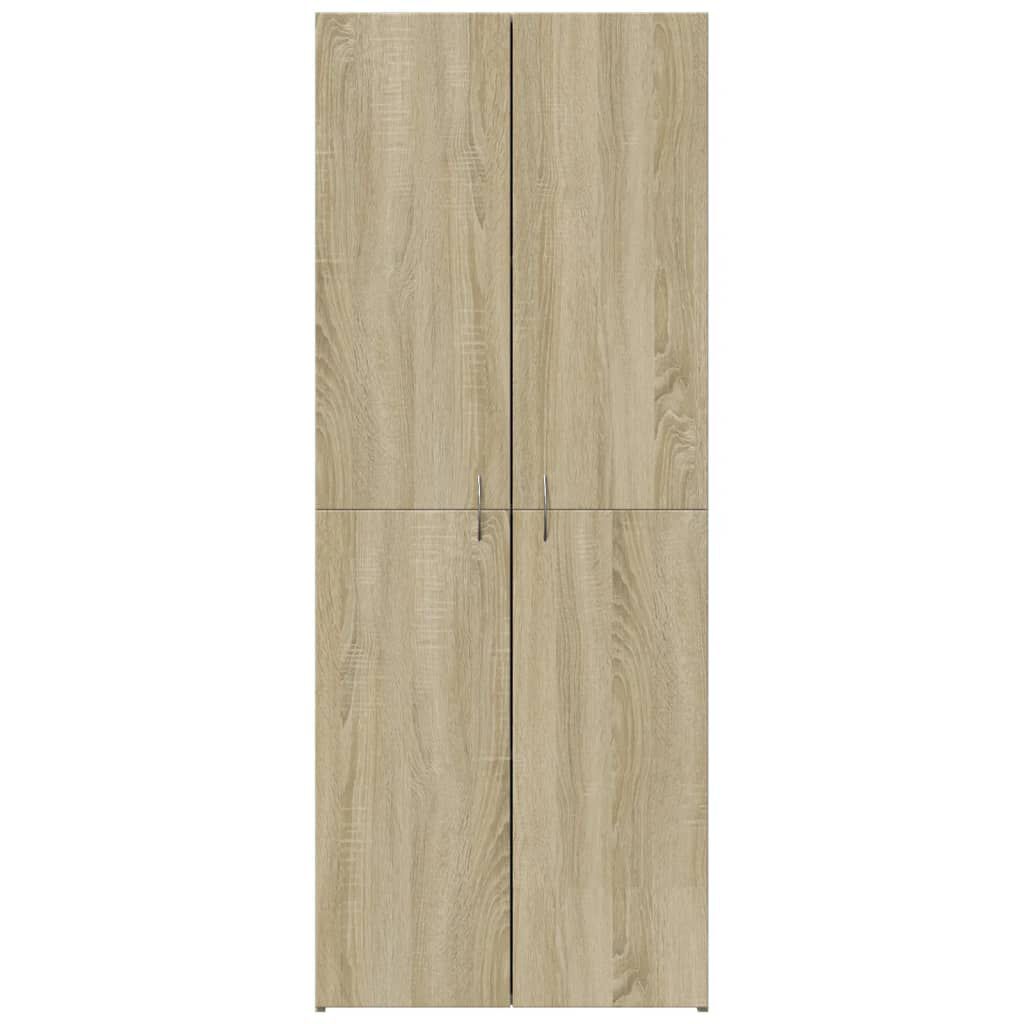 vidaXL File Cabinet Sonoma Oak 60x32x153 cm Engineered Wood