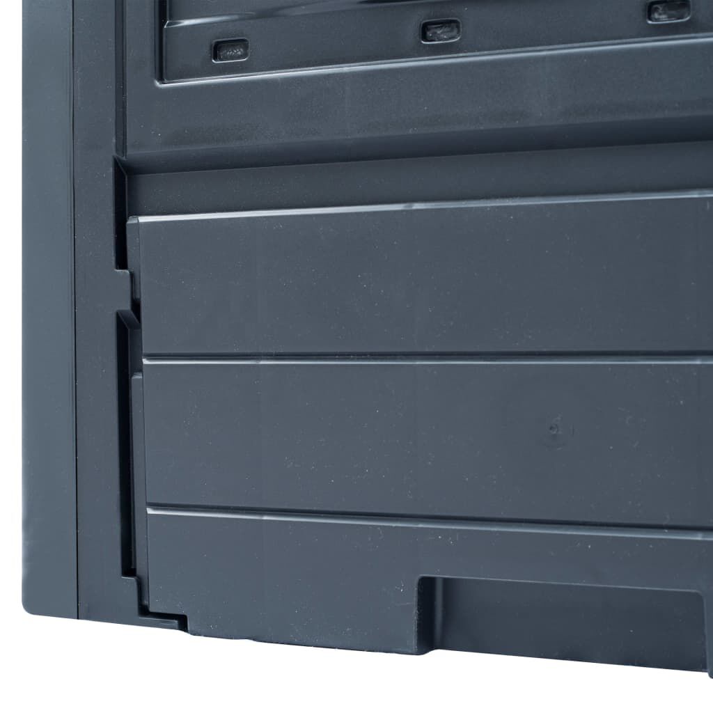 vidaXL Garden Composter Grey 60x60x73 cm 260 L