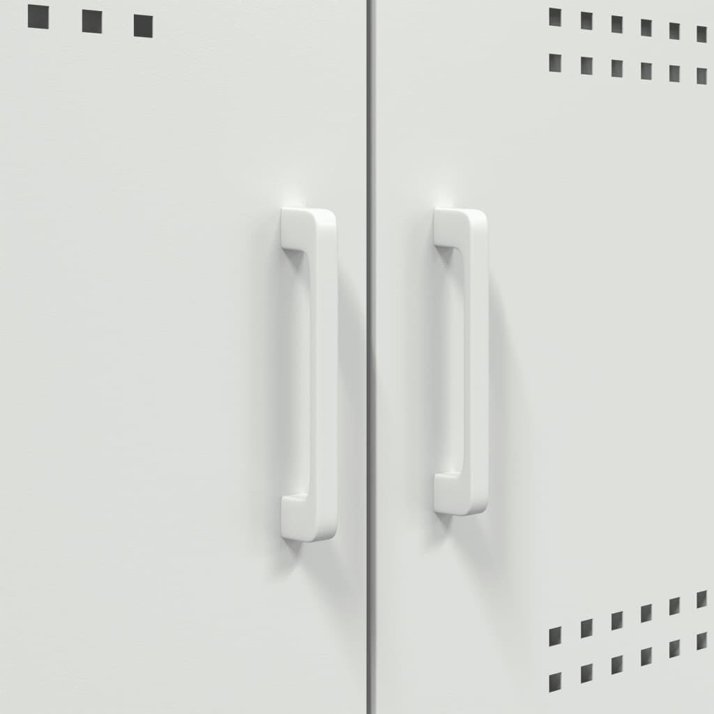 vidaXL Sideboard White 100.5x39x79 cm Steel