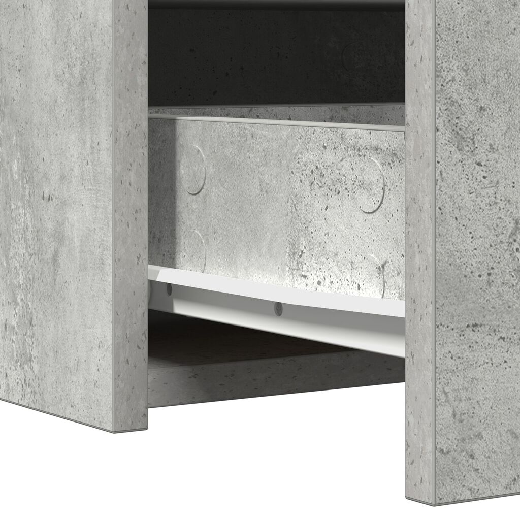 vidaXL Wall Hanging Dressing Table Concrete Grey 60x40x70 cm