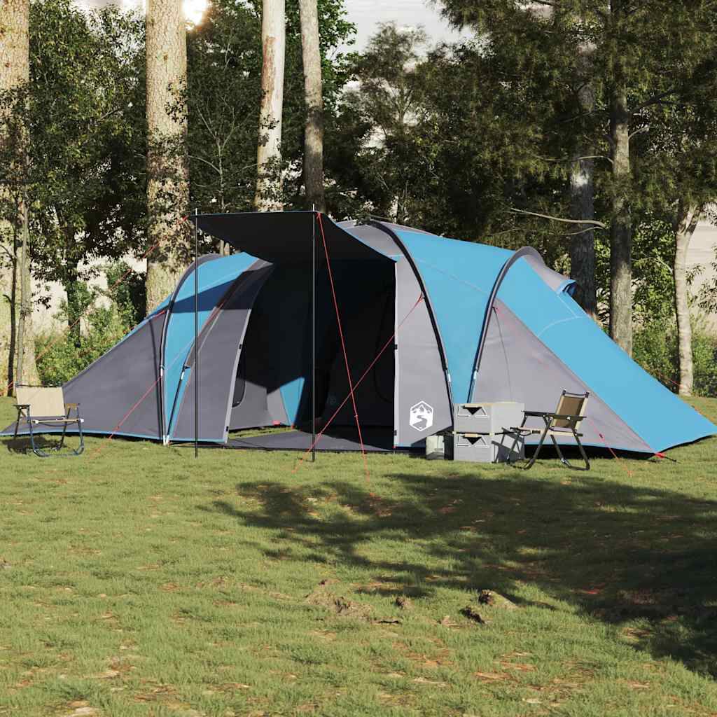 vidaXL Family Tent Dome 6-Person Blue Waterproof