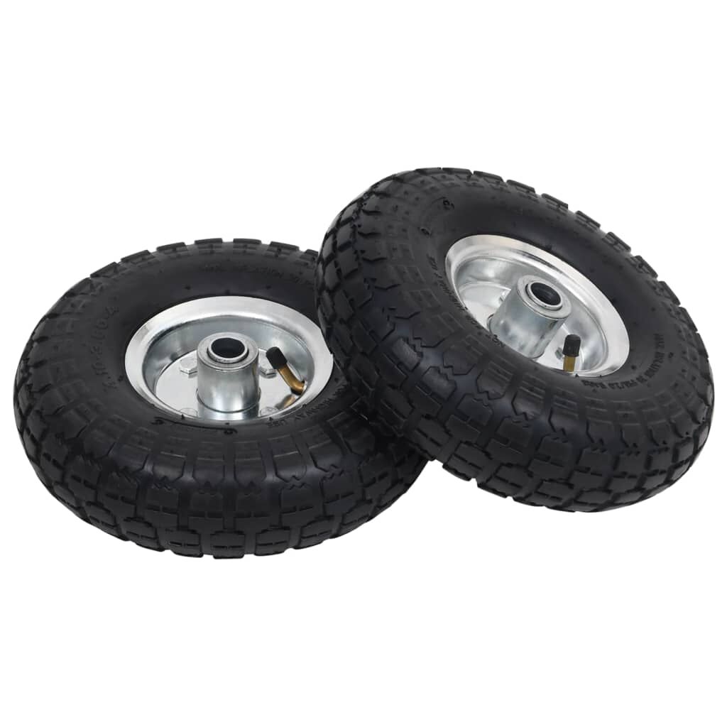 vidaXL Sack Truck Wheels 2 pcs Rubber 4.10/3.50-4 (260x83)