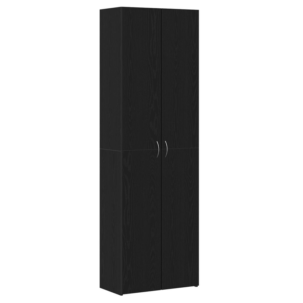 vidaXL Black Oak Office Cabinet 60x32x190 cm Made from Engineered Wood