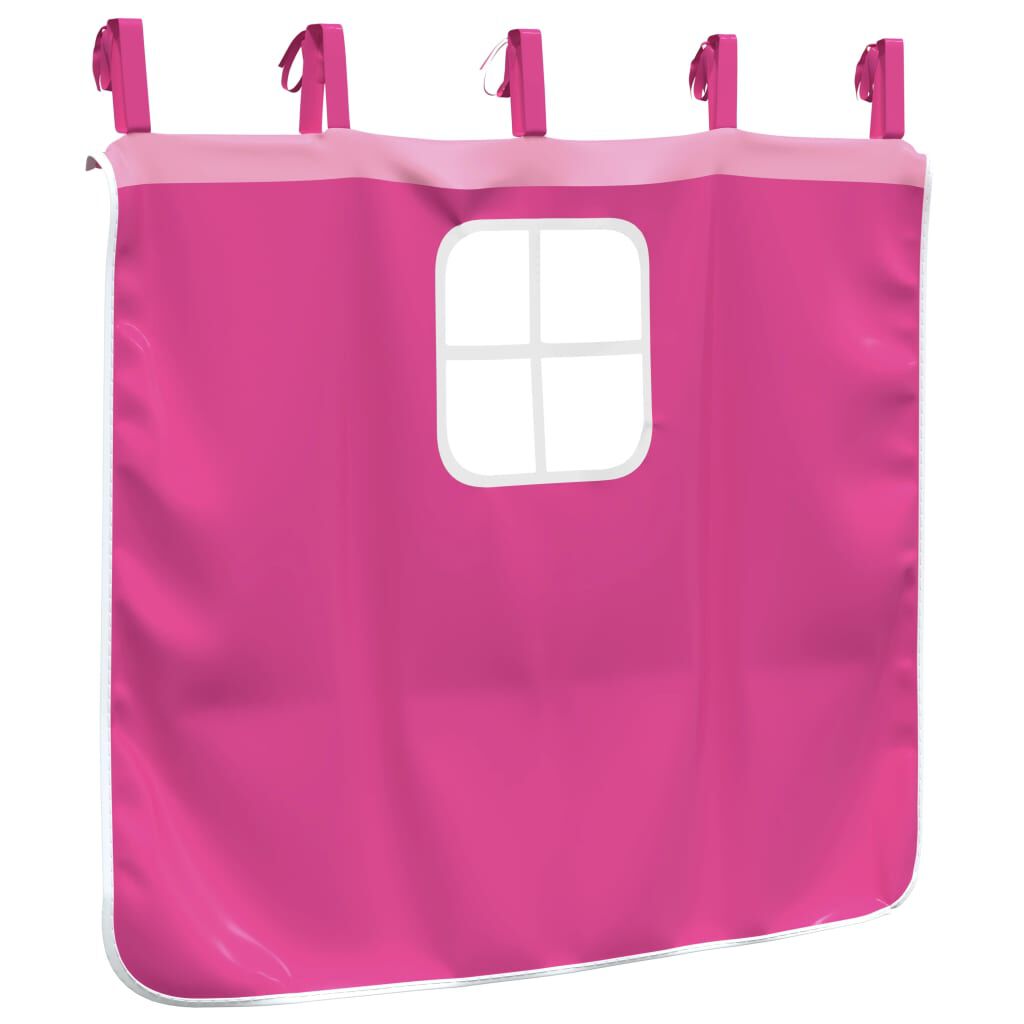 vidaXL Curtains for Loft Bed with Tower Pink Polyester