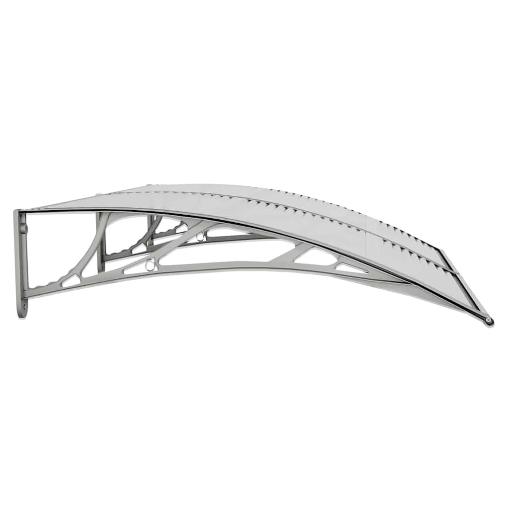 vidaXL Door Canopy Grey 150x100 cm Polycarbonate