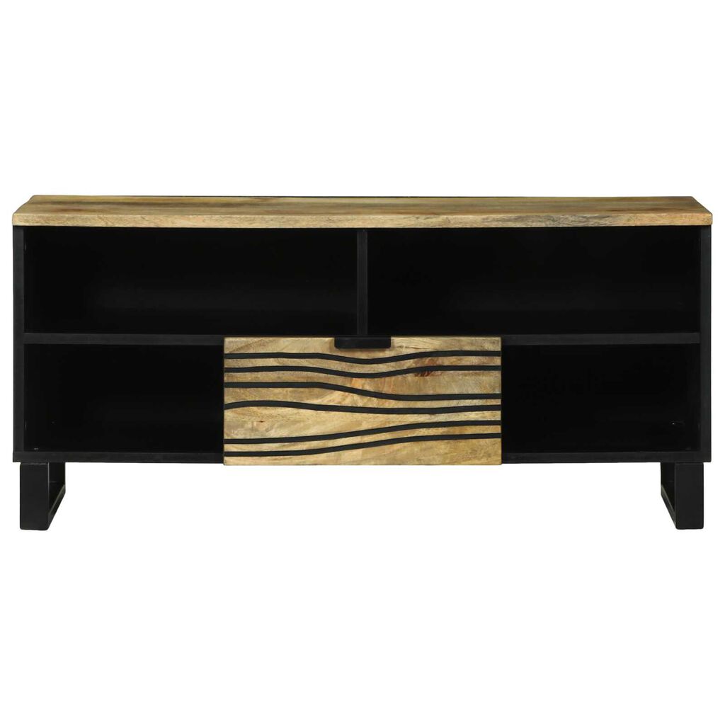 vidaXL TV Cabinet 100x33.5x46 cm Solid Wood Mango