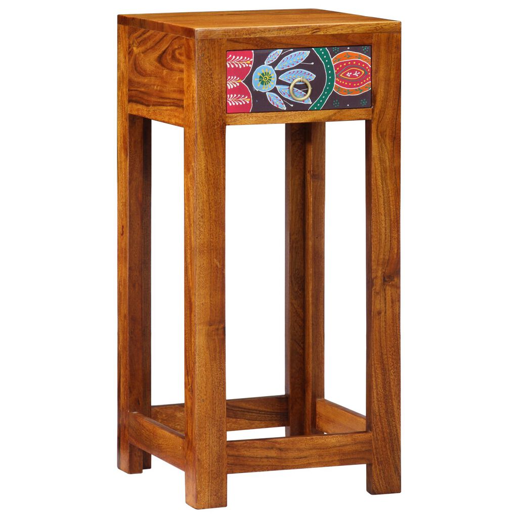 vidaXL Telephone Stand 35x35x75 cm Solid Wood Acacia