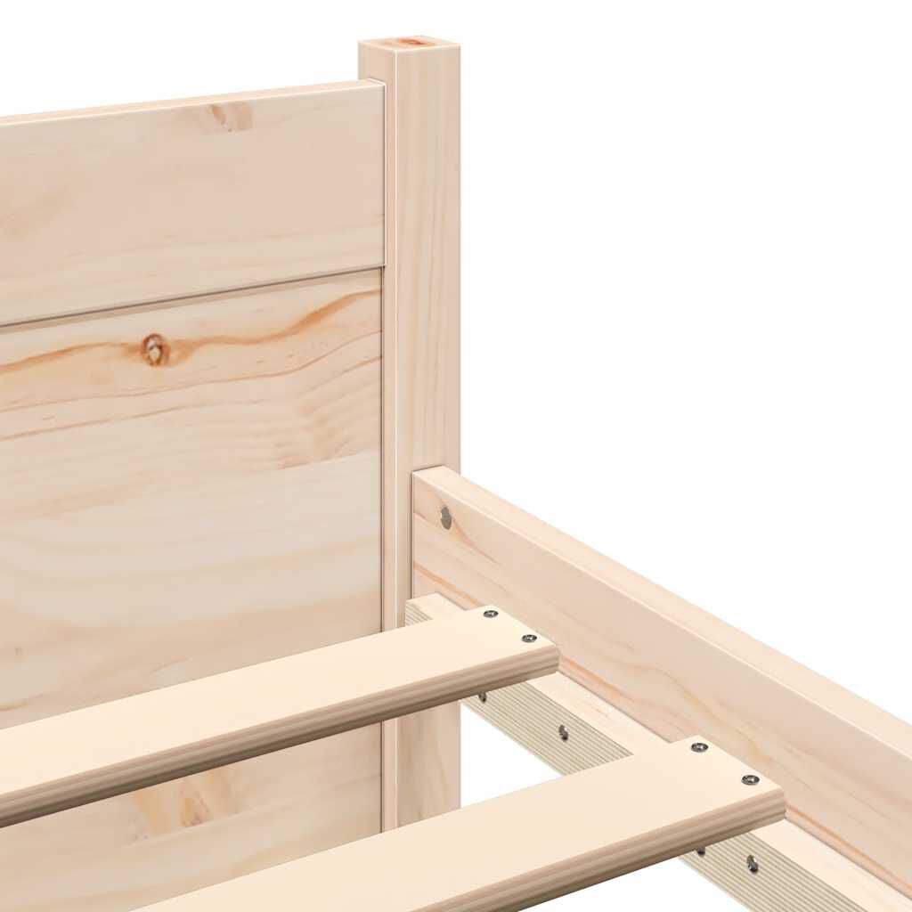 vidaXL Bed Frame without Mattress Solid Wood 160x200 cm