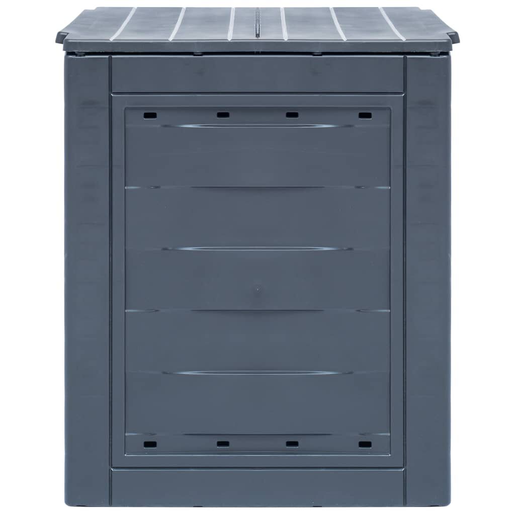 vidaXL Garden Composter Grey 60x60x73 cm 260 L