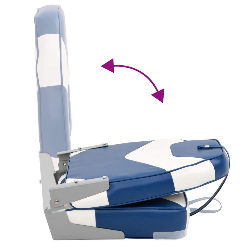 vidaXL 2 Piece Foldable Boat Seat Set High Backrest